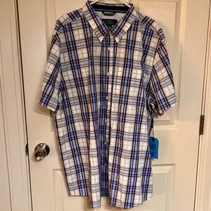 Cody James Plaid Short Sleeve Button-Down collard Shirt